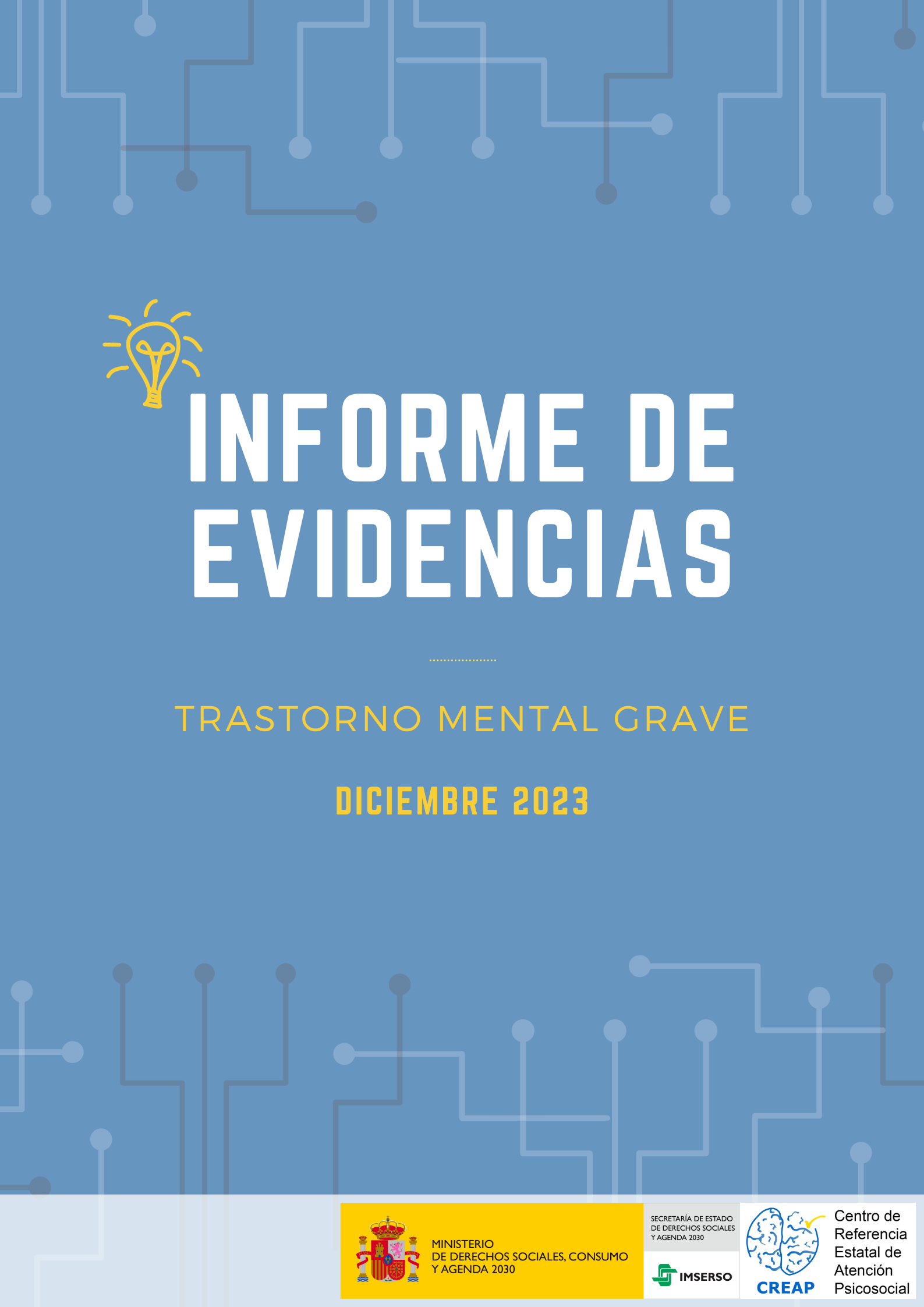 Portada del informe de evidencias de diciembre de 2023