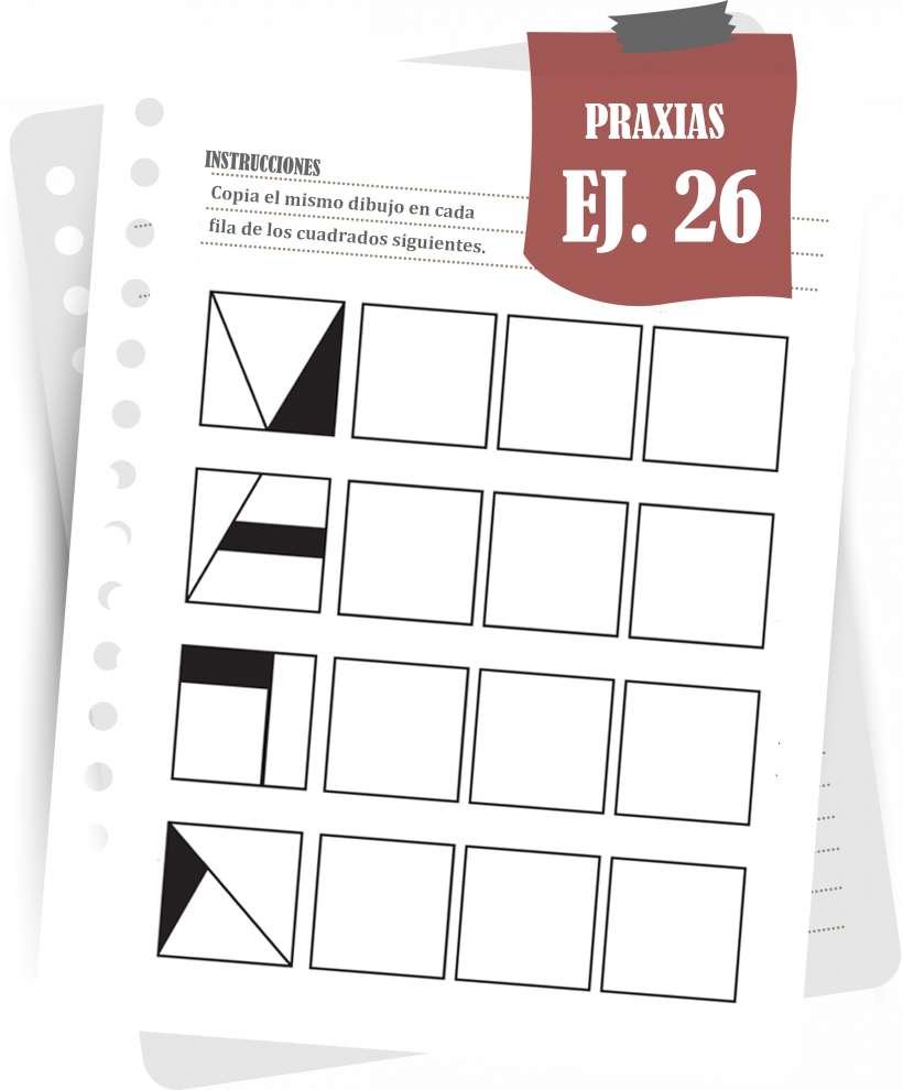 Imagen del ejercicio 1 de praxias