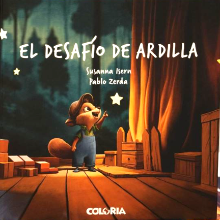 Cubierta del libro El desafío de ardilla. Cubierta libro